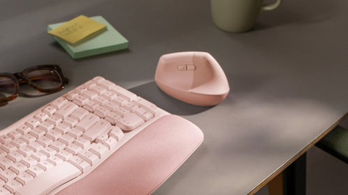 Logitech Lift Rose/Dark Rose (EMEA) Ergonomische Maus