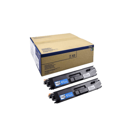 Brother Toner-Multipack TN-900CTWIN – cyan, 12000 Seiten – für Brother HL-L9200CDWT/MFC-L9550CDWT