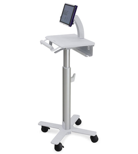 Ergotron StyleView Tabletwagen SV10 – für Tablets, VESA 75×75 mm, 100×100 mm – Aluminium, Weiss