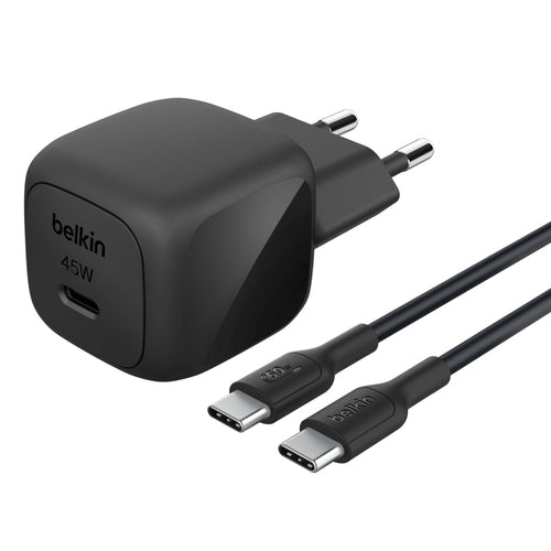 Belkin BoostCharge Netzteil – 45 W, 1× USB-C, PD, PPS, mit 1 m Kabel
