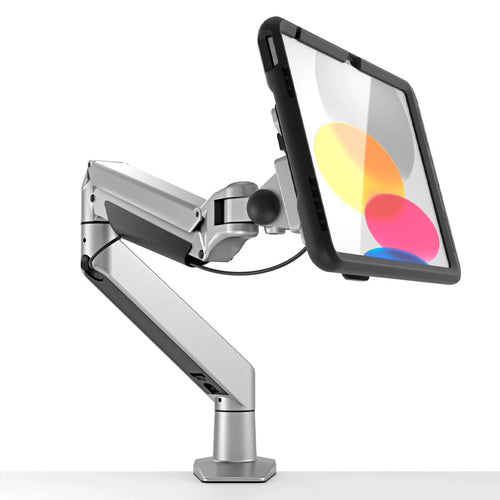 Compulocks Tablet-Arm (Tischklemme) – für iPad 10,9" (10. Gen.) – VESA 100×100, abschliessbar – Silber