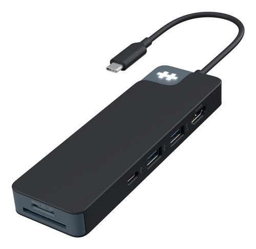 Targus HyperDrive Flex USB-Hub – USB-C, 1× HDMI, 5× USB-A, 100 W PD, microSD, für Windows/Mac