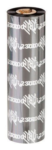 Zebra Thermotransferband – Wachs (2300), 156 mm × 450 m, Kern 25 mm, Schwarz, 12er-Pack