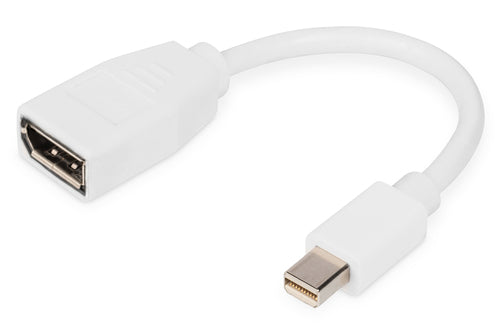 Digitus Mini DisplayPort (Stecker) auf DVI (Buchse) Adapter, DP 1.1, 15 cm, 24+5 Pins