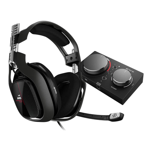ASTRO Gaming A40 TR + MixAmp Pro TR Gaming-Headset – Over-Ear, Stereo, Kabelgebunden, für Xbox One, Schwarz/Rot/Silber