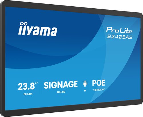 iiyama Signage Display – 24", 1920 × 1080 (Full HD)