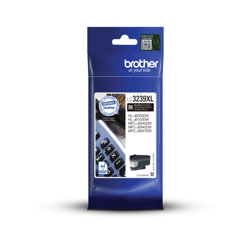 Brother LC-3259XLBKP Schwarz Tintenpatrone (Original) – 6'000 Seiten – für MFC-J6945DW/MFC-J5945DW/HL-J6000DW