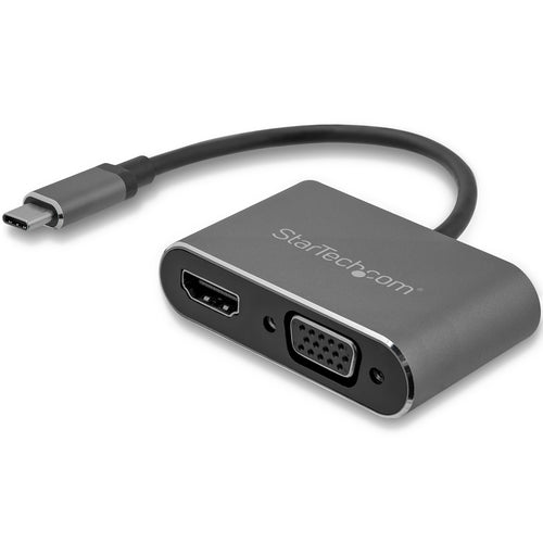 StarTech.com USB-C auf HDMI und VGA Adapter HDMI 2.0 4K 30 Hz – 0,167 m