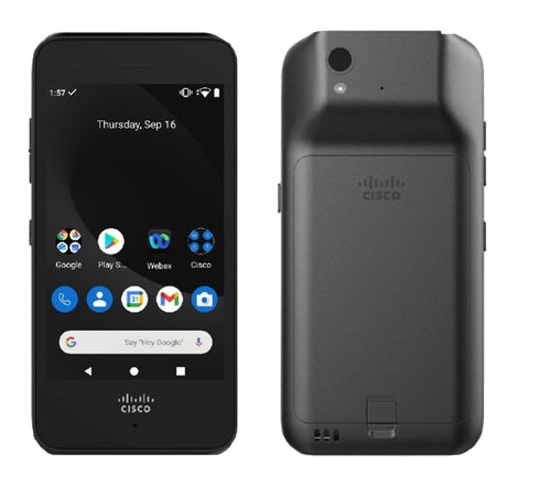 Cisco 840 – Industrie-Telefon, IP65, austauschbare Batterie, schwarz