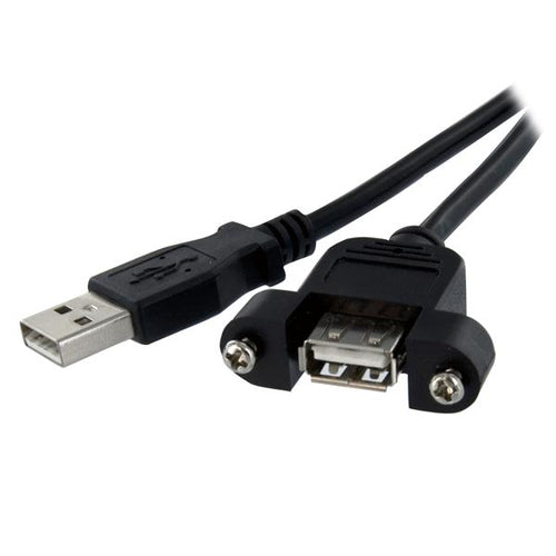 StarTech.com USB-A Verlängerungskabel (Stecker auf Buchse) – USB 2.0 (480 Mbit/s) – 0,3 m – PVC – Schwarz