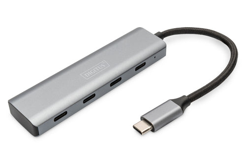 Digitus DA-70246 USB-Hub – 4× USB-C (5 Gbit/s), für Windows/ChromeOS
