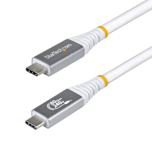 StarTech.com USB-C auf USB-C Kabel – USB4 80 Gbit/s – 1,5 m – PD 240 W – 8K/120 – USB-IF zertifiziert