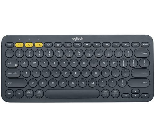 Logitech K380 – Mini Tastatur – Bluetooth 3.0 – QWERTY (IT) – Ohne Ziffernblock – Multi-Device – Grau