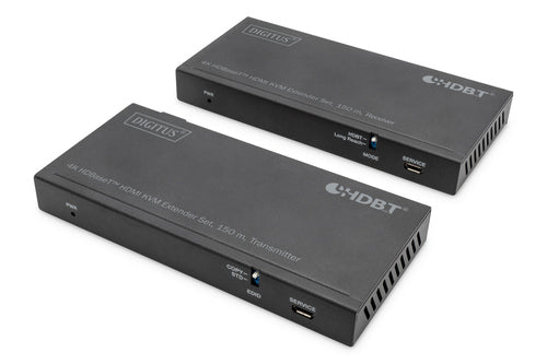 Digitus DS-55526 – HDMI/USB 2.0 KVM-Extender über HDBaseT (Cat6a/7/8), bis 150 m, 4K (3840 × 2160), Set