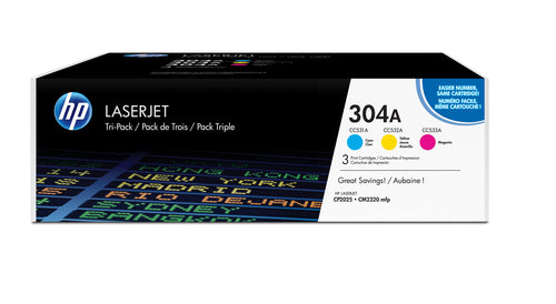 HP Toner-Multipack 304A – C/M/Y, 2800 Seiten