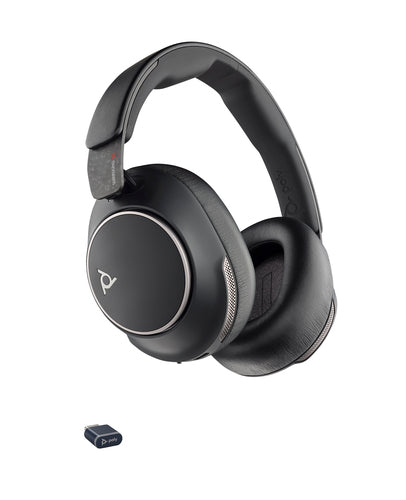 Poly Voyager Surround 80 UC – Duo Headset On-Ear – Bluetooth, USB-C – Schwarz – bis 21 h