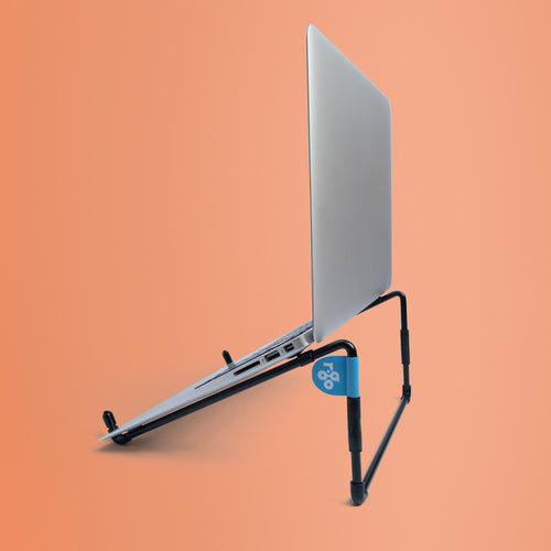 R-Go Tools Laptop-Ständer – bis 22", faltbar, 5 kg – Schwarz