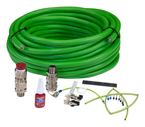 Axis ASKDP03-T Patchkabel – Crossover, 25 m, Grün, RJ-45 (männlich) – für ExCam-Serie
