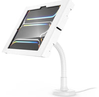 Compulocks Tablet-Arm (Tischklemme) – für Apple iPad Pro 11" (2024) – abschliessbar, VESA 100×100 – Weiss
