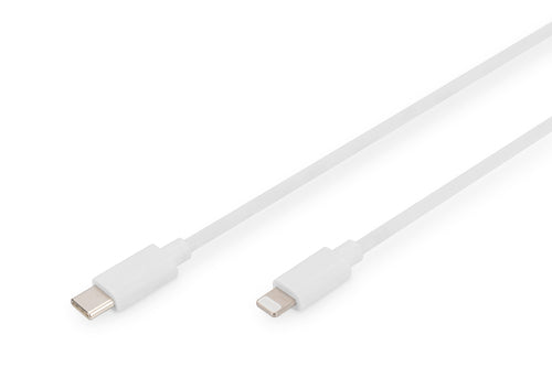 Digitus USB-C auf Lightning Kabel, 2 m, Weiss