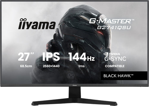 iiyama G2741QSU-B1 – Monitor, 27" 2560 × 1440 (WQHD), IPS, 144 Hz
