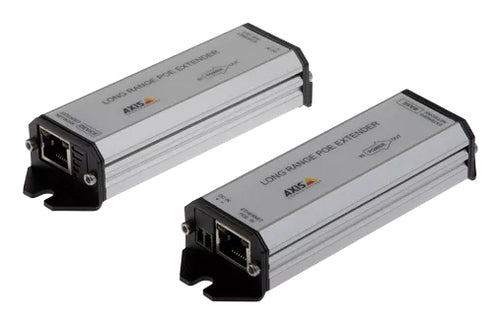 Axis 01857-001 PoE Extender-Kit – bis 1000 m, PoE (IEEE 802.3af/802.3at), 2× RJ-45, Cat5e/Cat6 – Grau