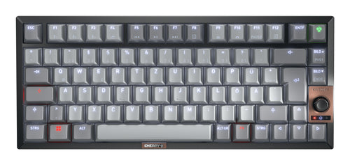 CHERRY KW 300 MX – Tastatur 75% – Mechanisch (MX2A Silent Red) – Verkabelt & Bluetooth – QWERTZ (CH)