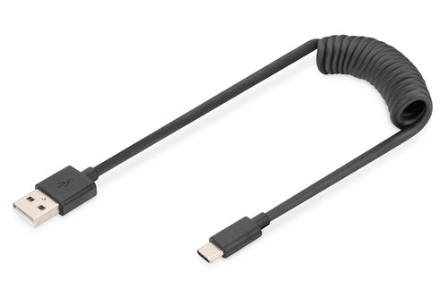 Digitus USB-Kabel, USB-A zu USB-C, 1 m, USB 2.0
