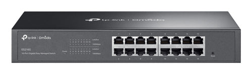 TP-Link Omada ES216G – Managed Switch – 16×GbE, L2, 19" Rack