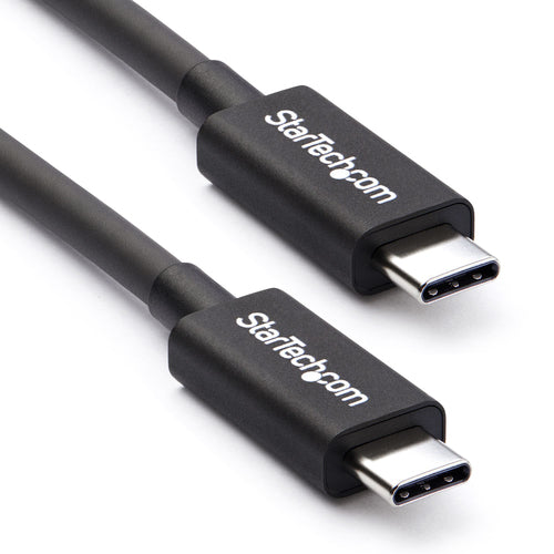 StarTech.com Thunderbolt 3 (USB-C) Kabel – 20 Gbit/s – 2 m – PD 100 W – Schwarz – für USB4 und mehr