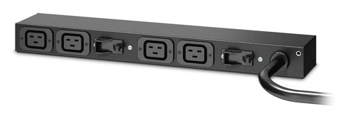 APC AP6032A PDU 7,7 kVA/7680 W – 0U/1U, einphasig – C19×4, Eingang IEC 60309 – 3,7 m Kabel – schwarz