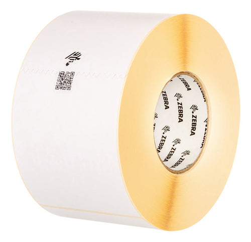 Zebra Druckeretiketten, 102 mm × 152 mm, weiss, Papier, permanentklebend, 4 Rollen (950 Etiketten/Rolle)