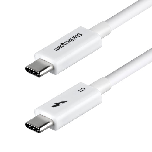 StarTech.com Thunderbolt 5 (USB-C) Kabel – 120 Gbit/s – 1 m – PD 240 W – 8K/60 – TPE-Mantel – Weiss