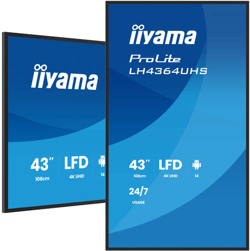 iiyama ProLite – Signage-Display, 43", Ultra HD 4K, 500 cd/m²