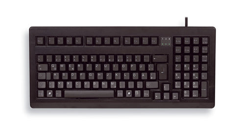 CHERRY G80-1800 – Tastatur, kabelgebunden (USB), US-Layout (EN), Fullsize (mit Ziffernblock), schwarz – für PC