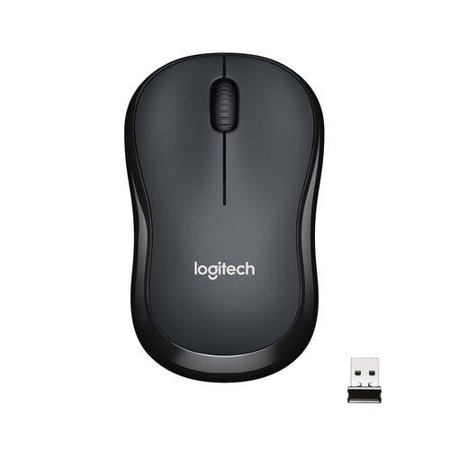Logitech M220 Silent Maus – kabellos, 2,4 GHz, schwarz