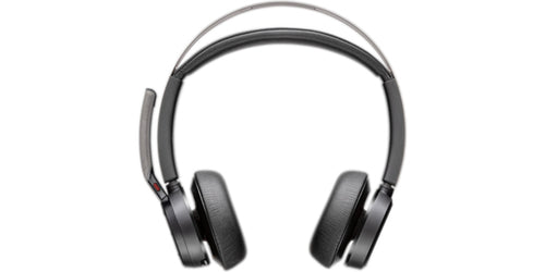 Poly Voyager Focus 2-M Office-Headset – On-Ear, Kabel + BT, ANC, MS Teams zertifiziert, mit Ladestation