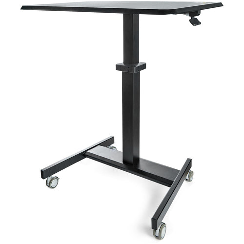 StarTech.com Mobiler Steh-Arbeitsplatz, 60 × 80 cm, höhenverstellbar 75–120 cm, 30 kg, schwarz