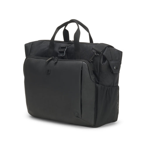 DICOTA Notebook-Tasche bis 15,6" – mit Tablet-Fach, aus 600D rPET – Schwarz