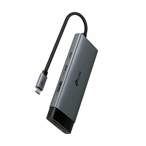 TP-Link UH7020C USB-Hub – USB-C, 1× HDMI, 2× USB-A, 100 W PD, SD/microSD, für Windows/Mac/ChromeOS