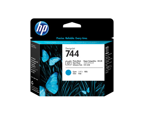 HP Druckkopf Nr. 744 (F9J86A) – Foto-Schwarz/Cyan – für HP DesignJet Z5600
