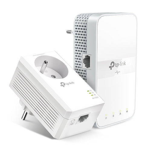 TP-Link TL-WPA7617 – Powerline-WLAN-Kit (2er-Set), Wi-Fi 5, Dual-Band (2,4/5 GHz), AC1200, 1× GbE, Weiss