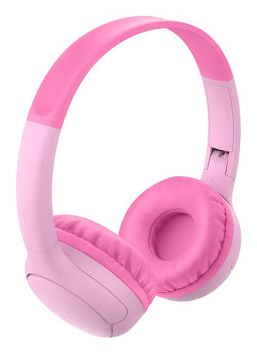 Belkin SoundForm Mini 2 Kinderkopfhörer – On-Ear, Stereo, BT, mit Etui, Rosa