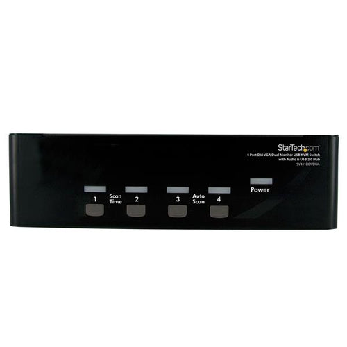 StarTech.com 4-Port DVI/VGA KVM-Switch – 1920 × 1200, USB-Hub, Audio