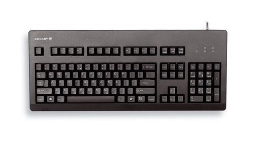 CHERRY G80-3000 – Tastatur, kabelgebunden (USB, PS/2), UK-Layout (EN), Fullsize (mit Ziffernblock)