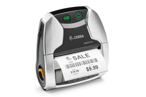 Zebra ZQ320 Plus – Etikettendrucker, Thermodirekt, USB, WLAN, Bluetooth, 203 × 203 dpi, für Etiketten bis 80 m