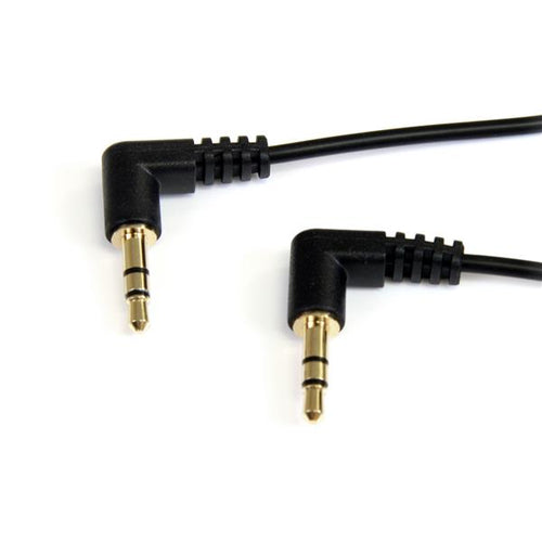 StarTech.com 3,5-mm-Klinkenkabel – 90° Stecker–90° Stecker – 0,91 m, vergoldete Stecker