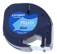 DYMO Schriftband – 12 mm × 4 m, blau, schwarz