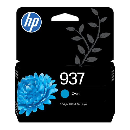 HP 937 Cyan Tintenpatrone (Original) – 800 Seiten – für HP OfficeJet Pro 9120/9130/9110