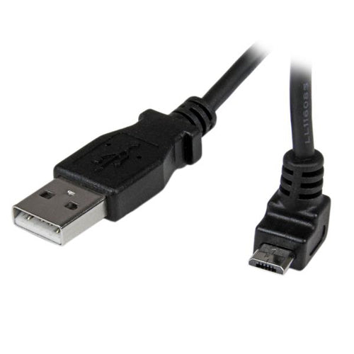 StarTech.com USB-A auf Micro-USB-B Kabel – USB 2.0 (480 Mbit/s) – 1 m – Abgewinkelt – Schwarz